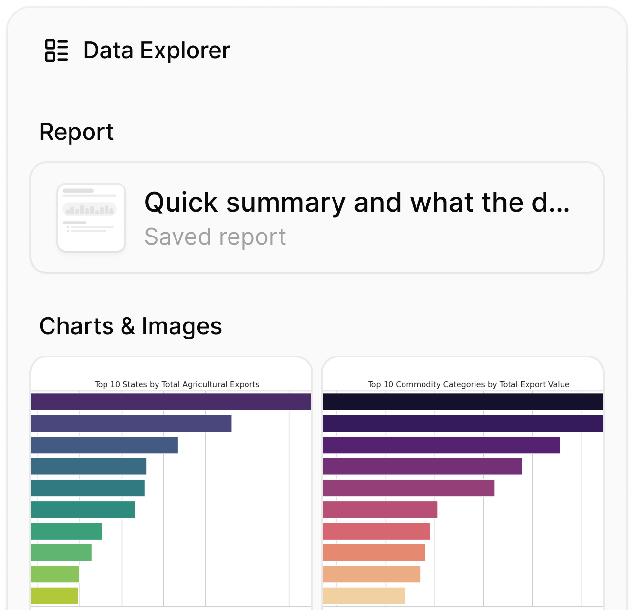 Julius Data Explorer