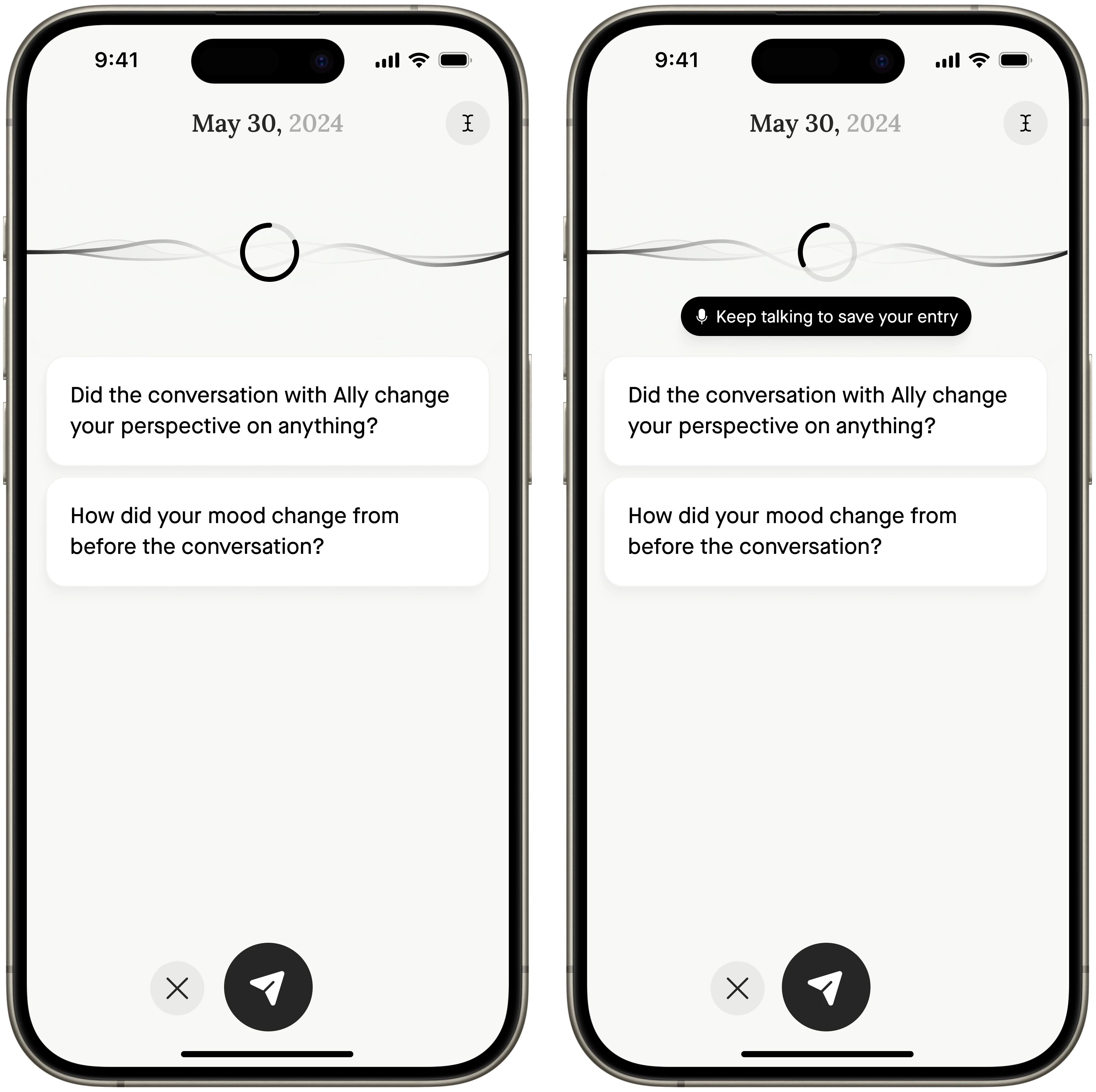 Flow state timer visualization during recording